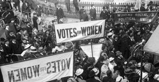 Suffragette meeting