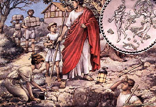 Romano-Britons burying treasure