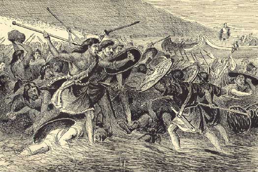 Britons attack the Romans
