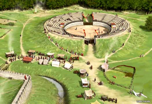 Roman amphitheatre at Silchester