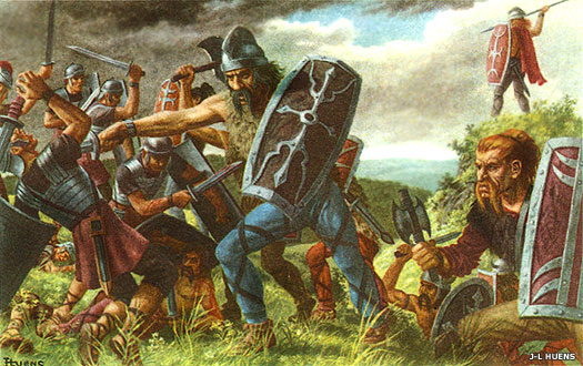 Nervii at the battle of the Sabis