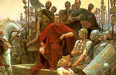 Vercingetorix surrenders to Rome