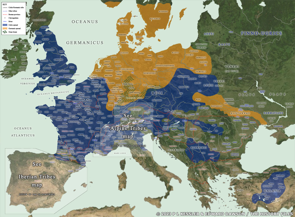 Map of Barbarian Europe 52 BC (Small)