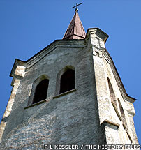Church tower in Harjumaa, Estonia