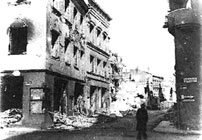 A bombed-out Harju tn in Tallinn
