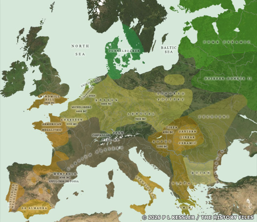 Map of Europe 4000 BC