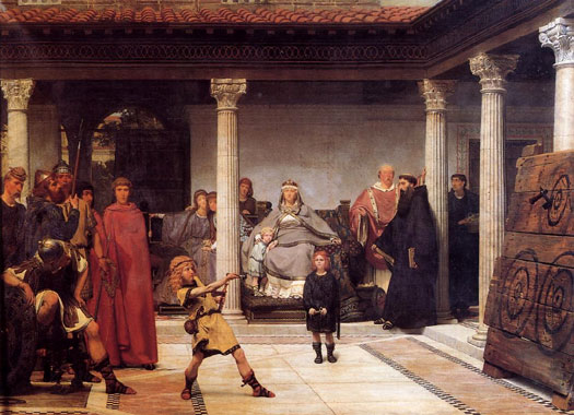 The Education of the Children of Clovis by Sir Lawrence Alma-Tadema