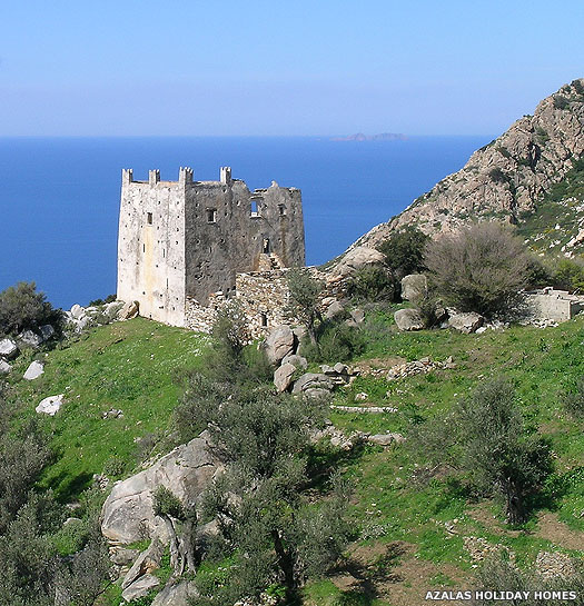 Venetian defensive tower on Naxos in the Aegean