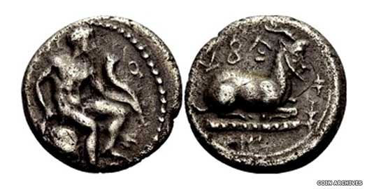 Coins issued by Evagoras