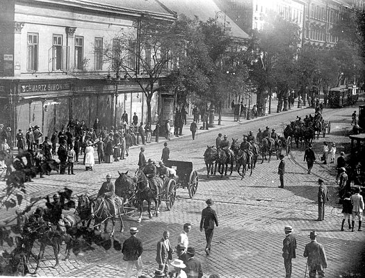 Rumanian troops enter Budapest 1919
