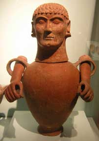 Etruscan urn