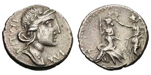 Paeligni silver denarius