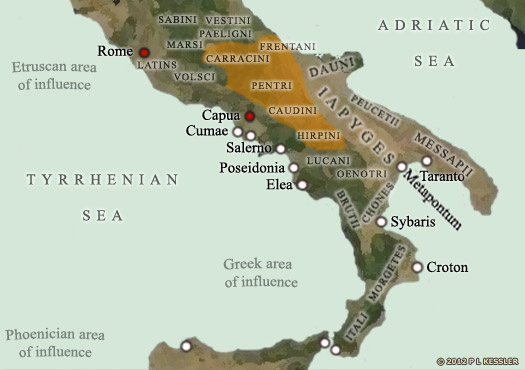 Map of the Samnites