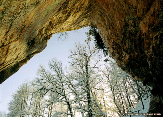 Gutmanala cave in Latvia