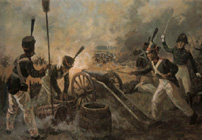Russian artillery at Borodino in 1812