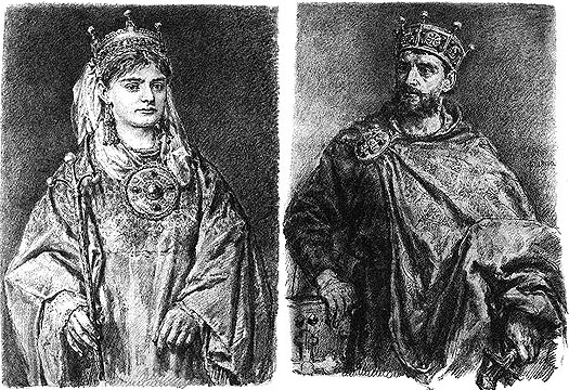 Mieszko II and Rycheza Lotaryńska