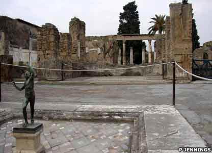 Further along is the House of Faun, built at the height of the Samnite civilisation