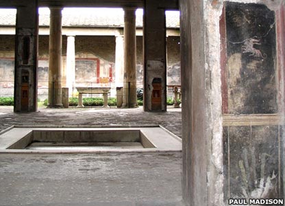 The House of the Vettii (the Bachelor Brothers) best illustrates the wealth of the merchants