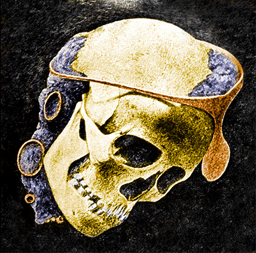 El Argar skull with headdress