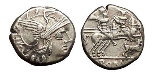 Roman silver dinarius