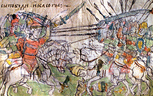 Khazars in battle