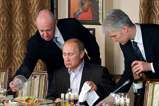 Yevgeny Prigozhin with Vladimir Putin