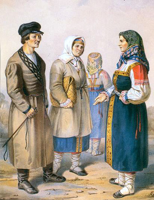 Ingrians in early modern peasant costume