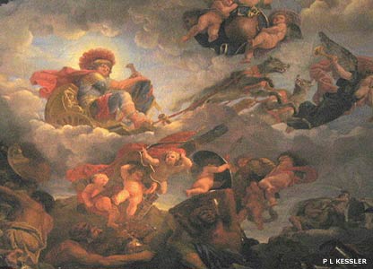 A little way north of the Forum lie the remains of a typical bakery on the Via della Terme