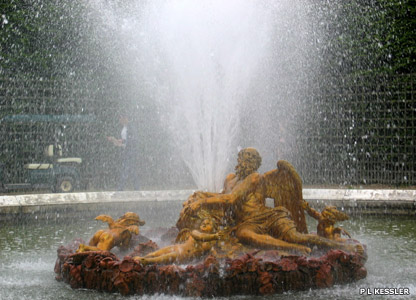 The Saturne Fountain in the gardens of Versailles
