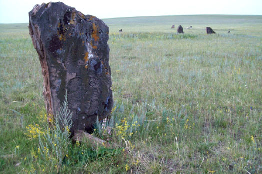 Khakassia standing stone