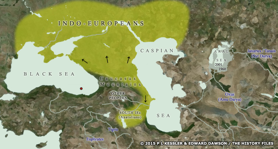 Map of Indo-Europeans c.4000 BC