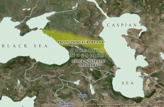 Central Asia Indo-European map 6000 BC