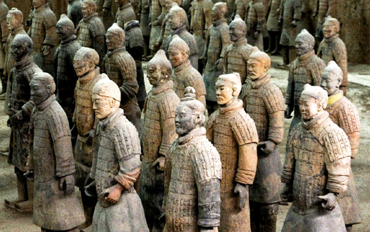The Qin Dynasty terracotta army