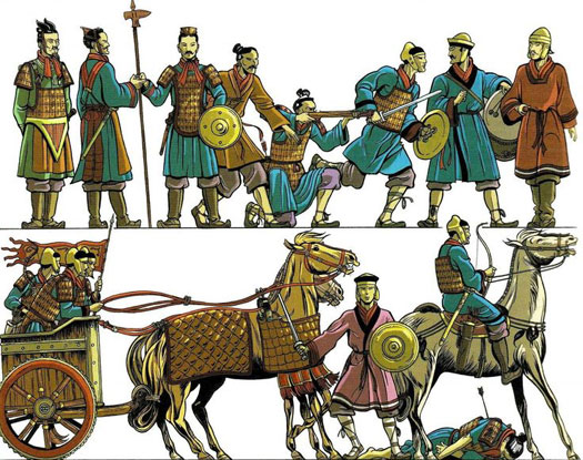 Qin troops
