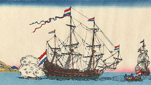 Dutch ships off Japan