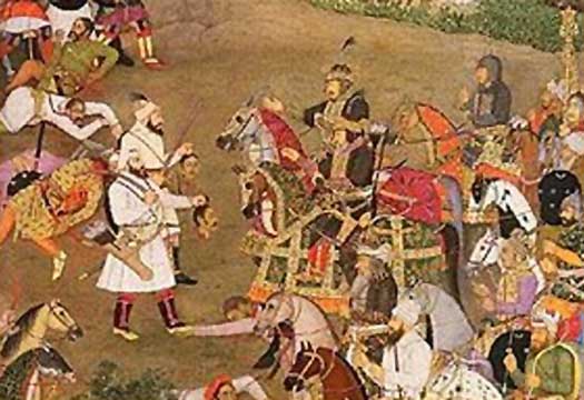 Raga Chatrasal fights the Moghuls
