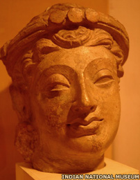 Kushan period Bodhisattva head