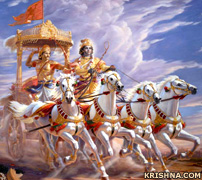 A scene from the Mahabharata