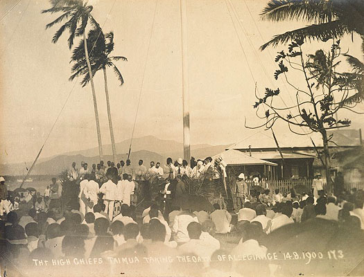Samoan oath of allegience in 1900
