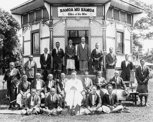 Mau Movement leaders in Samoa