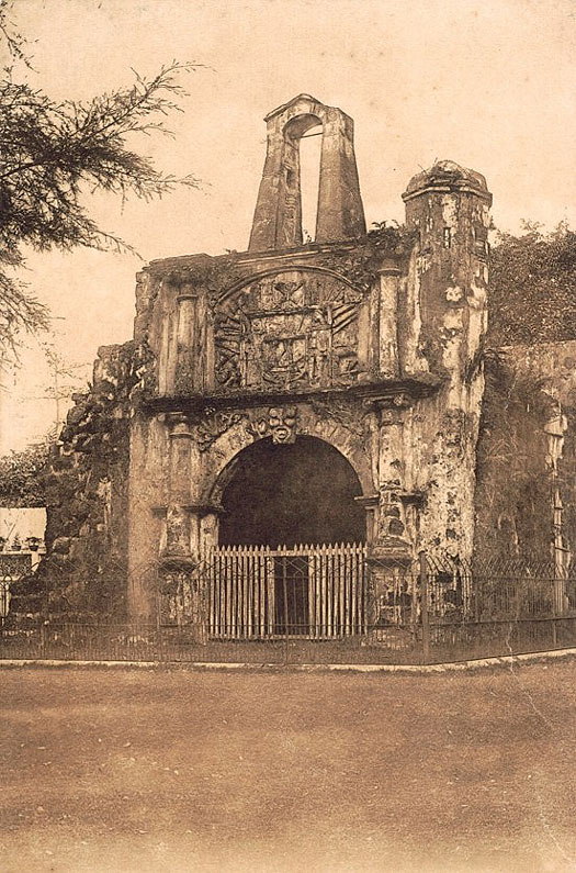 La Porta di Santiago in Malacca, now part of Malaysia