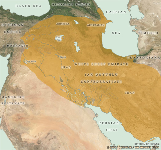 Map of Anatolia and Persia c.AD 1475