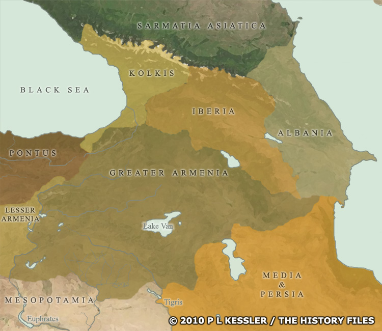 Map of the Caucasus