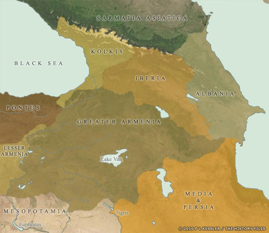 Map of the Caucasus