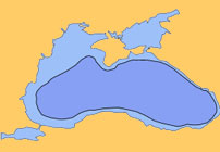 Black Sea map 7,500 years ago