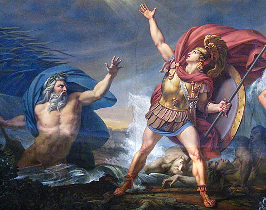 The river god, Scamandrus, and Achilles