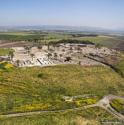 The site of Tel Megiddo in Israel