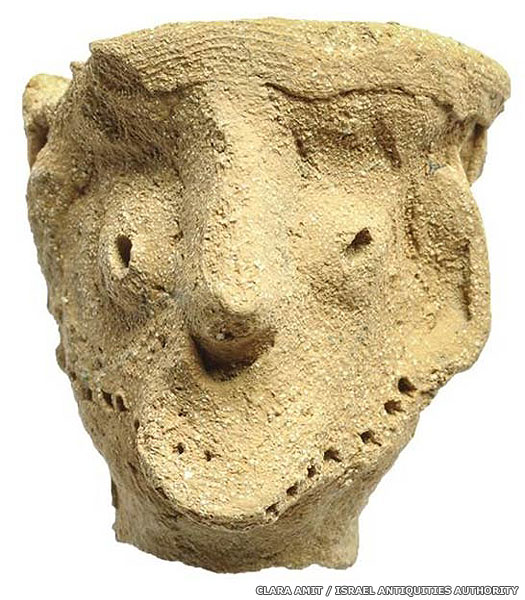 Judean clay head