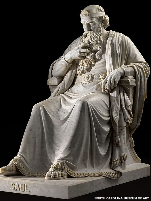 Marble statue of King Saul of Israel