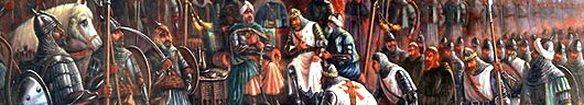 Saladin and Guy de Lusignan at Hattin